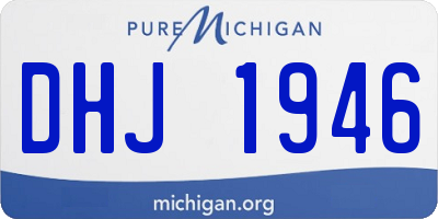 MI license plate DHJ1946