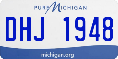 MI license plate DHJ1948