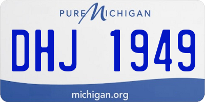 MI license plate DHJ1949