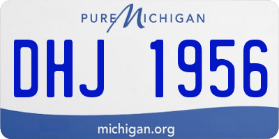MI license plate DHJ1956