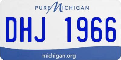 MI license plate DHJ1966