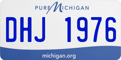 MI license plate DHJ1976