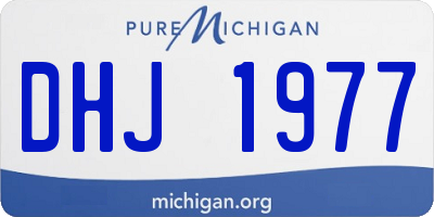 MI license plate DHJ1977