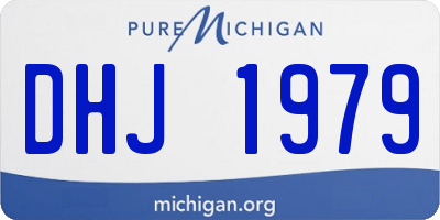 MI license plate DHJ1979