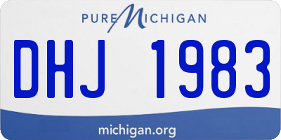 MI license plate DHJ1983