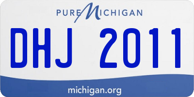 MI license plate DHJ2011