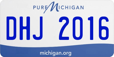 MI license plate DHJ2016