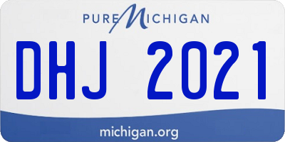 MI license plate DHJ2021