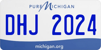 MI license plate DHJ2024