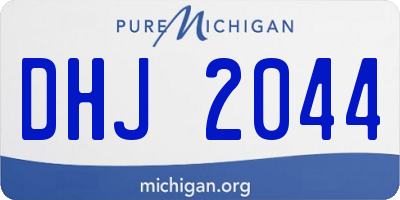 MI license plate DHJ2044