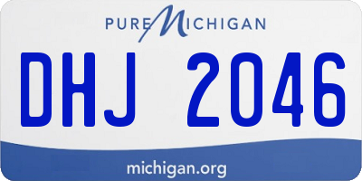 MI license plate DHJ2046