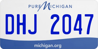 MI license plate DHJ2047