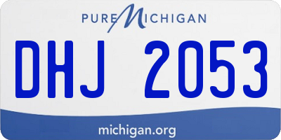 MI license plate DHJ2053