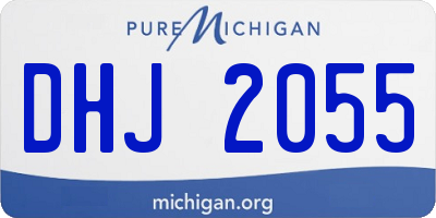 MI license plate DHJ2055