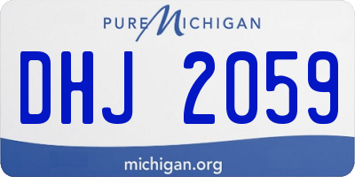 MI license plate DHJ2059