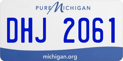 MI license plate DHJ2061