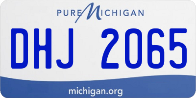 MI license plate DHJ2065