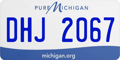 MI license plate DHJ2067