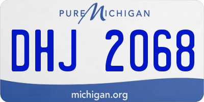 MI license plate DHJ2068