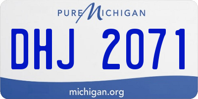 MI license plate DHJ2071