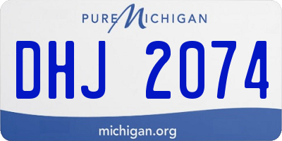 MI license plate DHJ2074