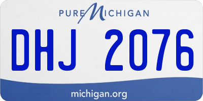 MI license plate DHJ2076
