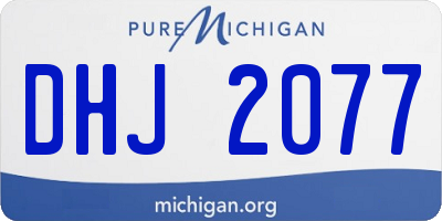MI license plate DHJ2077