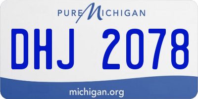 MI license plate DHJ2078