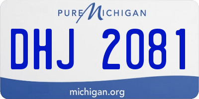 MI license plate DHJ2081