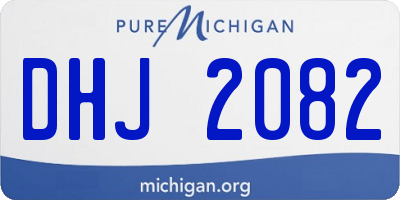 MI license plate DHJ2082