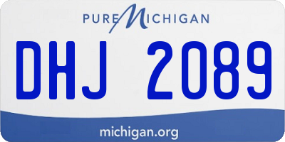 MI license plate DHJ2089