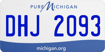 MI license plate DHJ2093