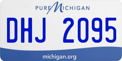 MI license plate DHJ2095