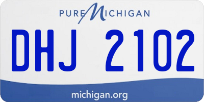 MI license plate DHJ2102