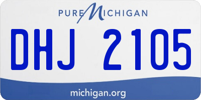MI license plate DHJ2105