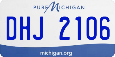 MI license plate DHJ2106