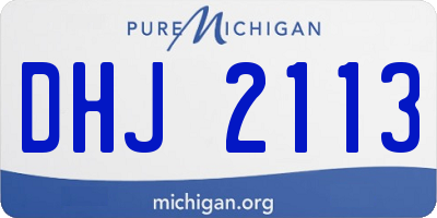 MI license plate DHJ2113