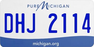 MI license plate DHJ2114