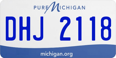 MI license plate DHJ2118