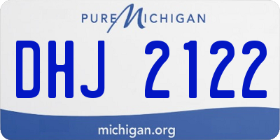 MI license plate DHJ2122