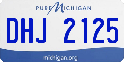 MI license plate DHJ2125