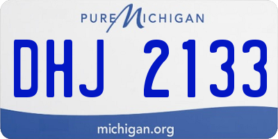 MI license plate DHJ2133