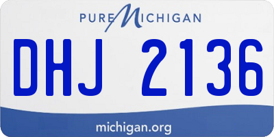 MI license plate DHJ2136