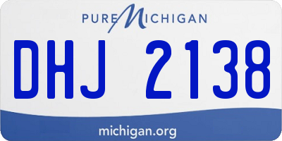 MI license plate DHJ2138