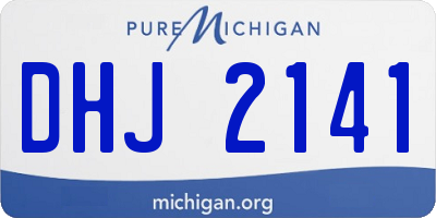 MI license plate DHJ2141