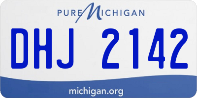 MI license plate DHJ2142