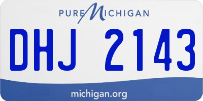 MI license plate DHJ2143