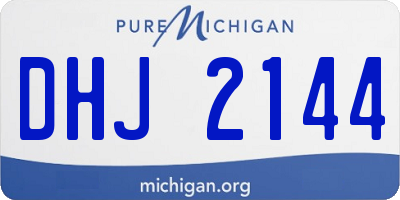 MI license plate DHJ2144