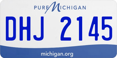 MI license plate DHJ2145