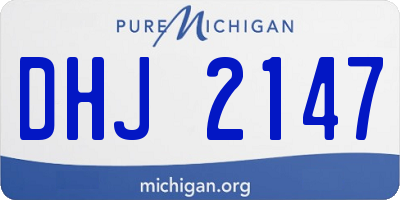 MI license plate DHJ2147